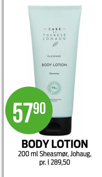 Kiwi Therese johaug bodylotion tilbud