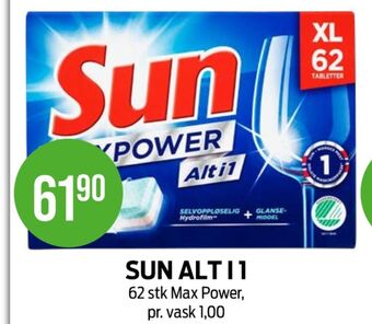 Kiwi Sun maskinoppvask - tabs tilbud