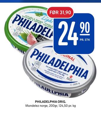 Rema 1000 Philadelphia orig tilbud