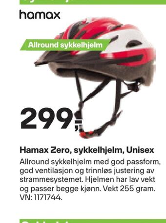 XXL Sport Hamax zero, sykkelhjelm, unisex tilbud