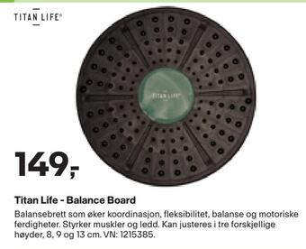 XXL Sport Titan life - balance board tilbud