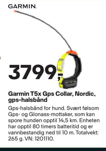 XXL Sport Garmin t5x gps collar, nordic, gps-halsbånd tilbud