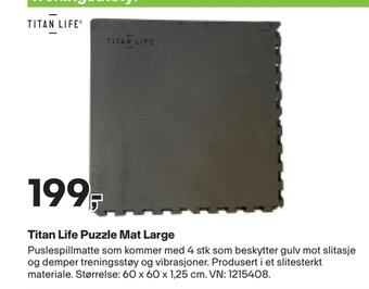 XXL Sport Titan life puzzle mat large tilbud