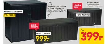 Rusta Ukjent putekasse tilbud