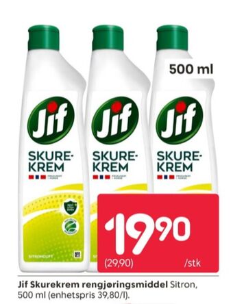 Rusta Jif skurekrem tilbud