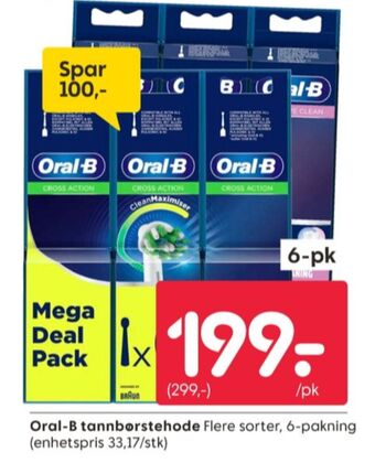 Rusta Braun oral-b børstehoder tilbud