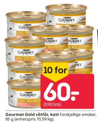 Rusta Gourmet gold kattemat tilbud