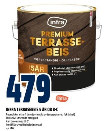 Coop Obs INFRA TERRASEBEIS 5 ÅR OB B-C tilbud
