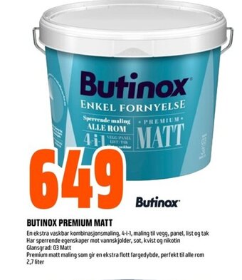 Coop Obs BUTINOX PREMIUM MATT tilbud