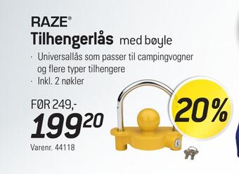 Thansen Tilhengerlås tilbud