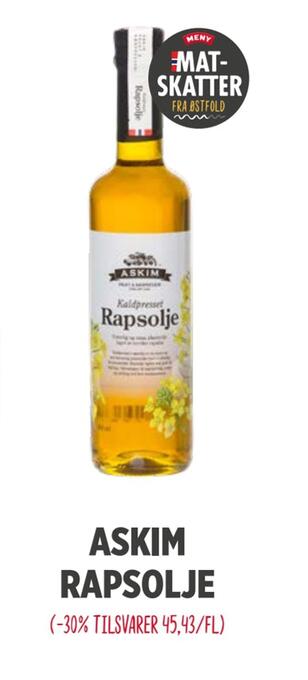 Meny Askim rapsolje tilbud