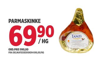 Jacobs Parmaskinke tilbud
