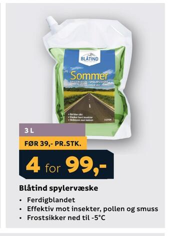 Megaflis Blåtind spylervæske tilbud
