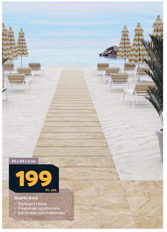 Megaflis Quartz gold tilbud