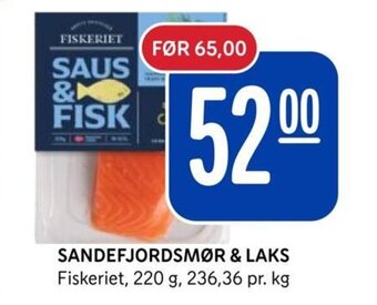 Rema 1000 SANDEFJORDSMØR & LAKS tilbud