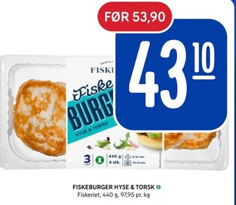 Rema 1000 FISKEBURGER HYSE & TORSK tilbud