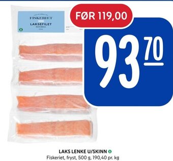 Rema 1000 LAKS LENKE U/SKINN tilbud