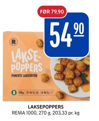 Rema 1000 LAKSEPOPPERS tilbud