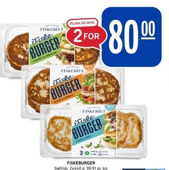 Rema 1000 FISKEBURGER tilbud