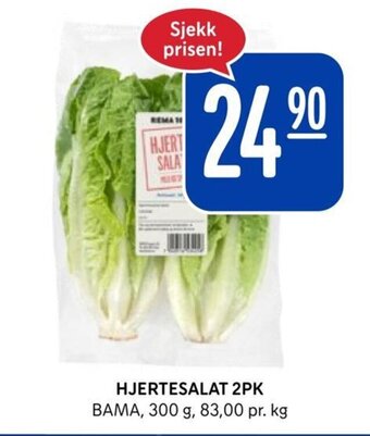 Rema 1000 HJERTESALAT 2PK tilbud