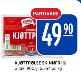 Rema 1000 KJØTTPØLSE SKINNFRI tilbud