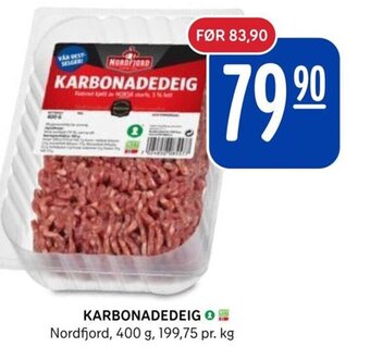 Rema 1000 KARBONADEDEIG tilbud