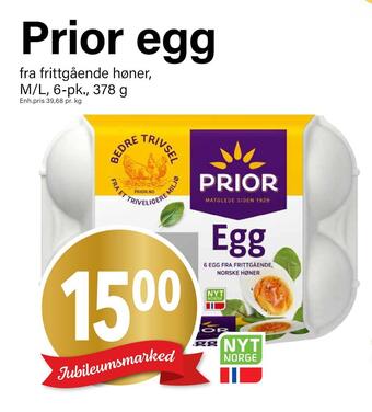Nærbutikken Prior egg tilbud