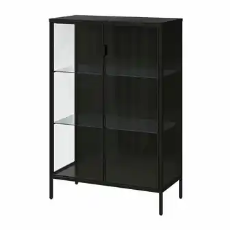 IKEA Rudsta vitrineskap, antrasitt, 80x37x120 cm tilbud
