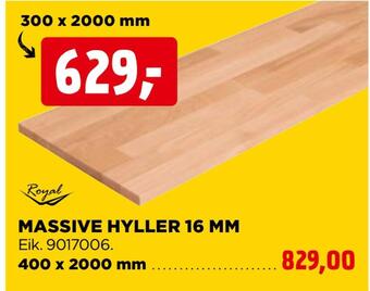 jem & fix Massive hyller 16 mm tilbud