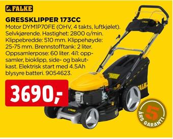 jem & fix Gressklipper 173cc tilbud