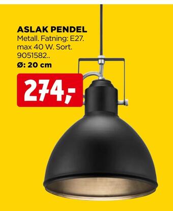 jem & fix Aslak pendel tilbud
