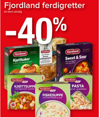 Spar Fjordland ferdigretter tilbud