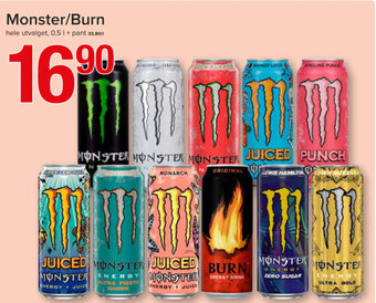 Spar Monster/Burn tilbud