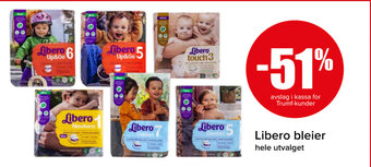 Spar Libero bleier tilbud