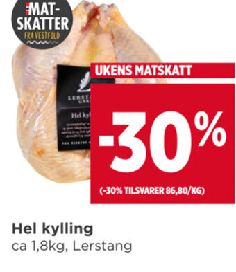 Meny Hel kylling tilbud