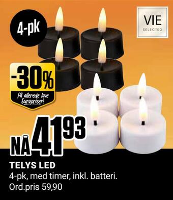 Europris Telys led tilbud