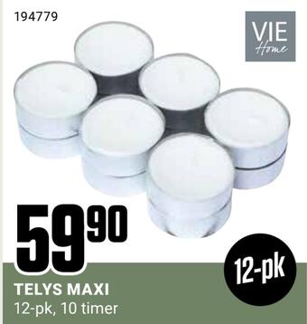 Europris Telys maxi tilbud