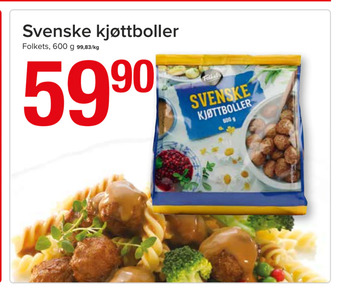 Spar Svenske kjøttboller tilbud