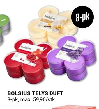 Europris Bolsius telys duft tilbud