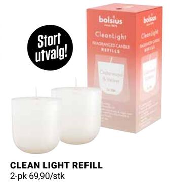 Europris Clean light refill tilbud