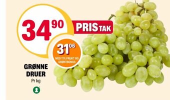 Coop Extra GRØNNE DRUER tilbud