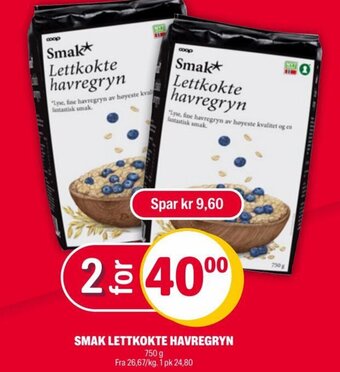 Coop Extra SMAK LETTKOKTE HAVREGRYN tilbud