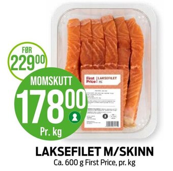 Kiwi LAKSEFILET M/SKINN tilbud