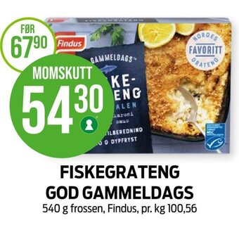 Kiwi FISKEGRATENG GOD GAMMELDAGS tilbud