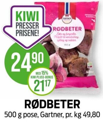 Kiwi RØDBETER tilbud