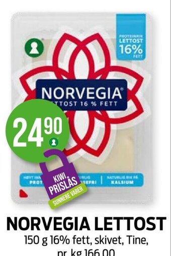Kiwi NORVEGIA LETTOST tilbud