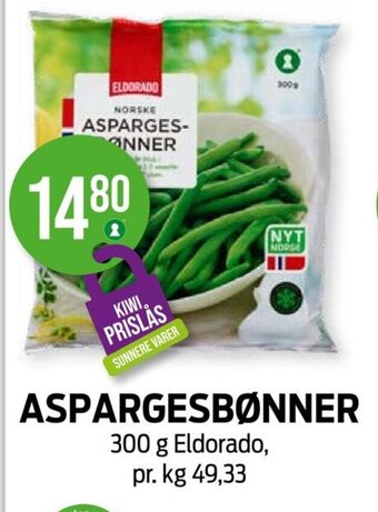 Kiwi ASPARGESBØNNER tilbud