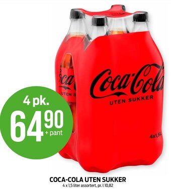 Kiwi COCA-COLA UTEN SUKKER tilbud