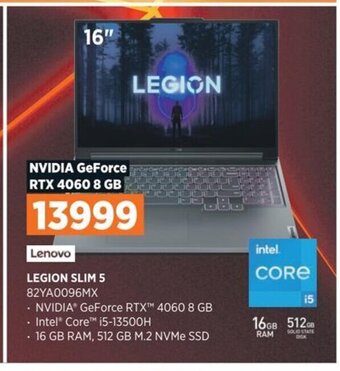 POWER Lenovo LEGION SLIM 5 82YA0096MX tilbud