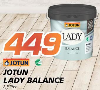 Coop Byggmix Jotun lady balance tilbud